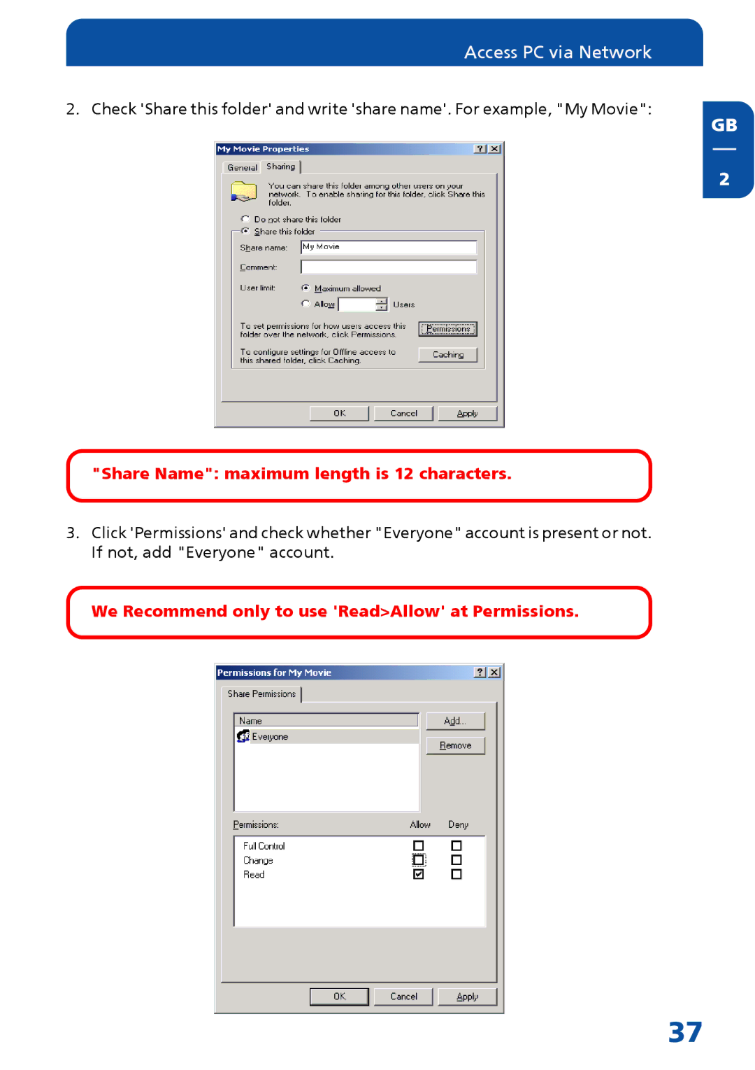 Freecom Technologies MediaPlayer Drive-In Kit manual We Recommend only to use ReadAllow at Permissions 