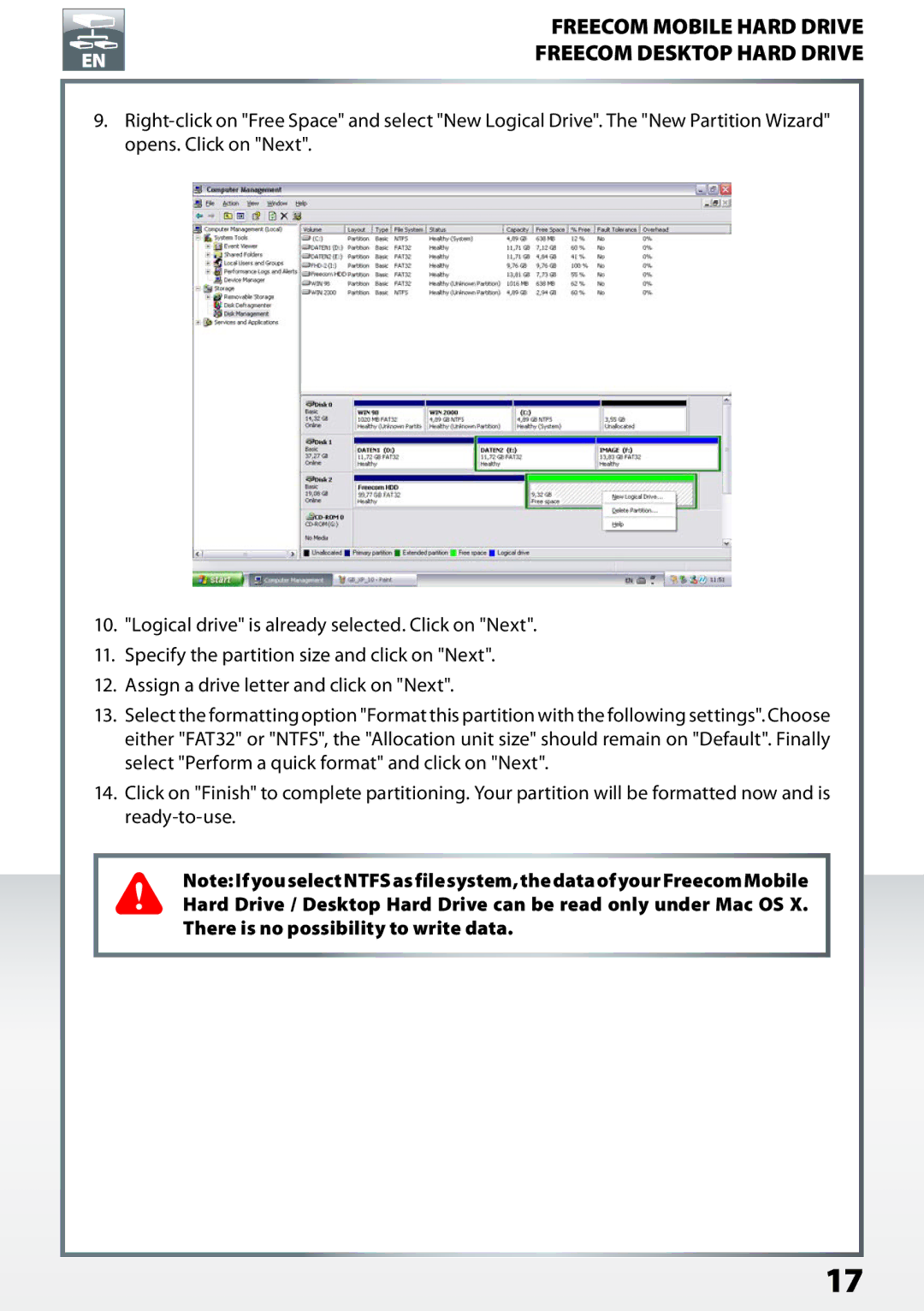 Freecom Technologies Desktop Hard Drives, Mobile Hard Drives user manual Freecom Desktop Hard Drive 