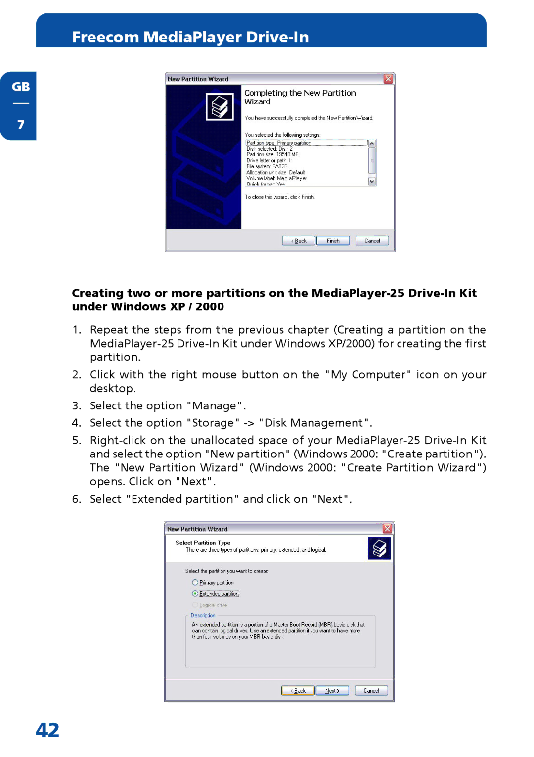 Freecom Technologies Multimedia Player manual Freecom MediaPlayer Drive-In 