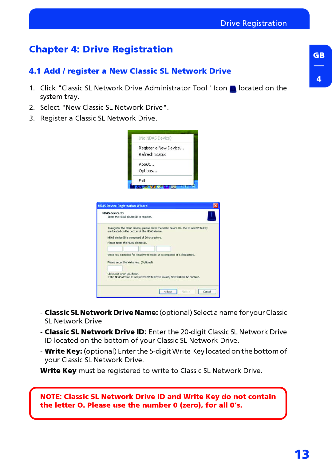 Freecom Technologies Network hard drive manual Drive Registration, Add / register a New Classic SL Network Drive 