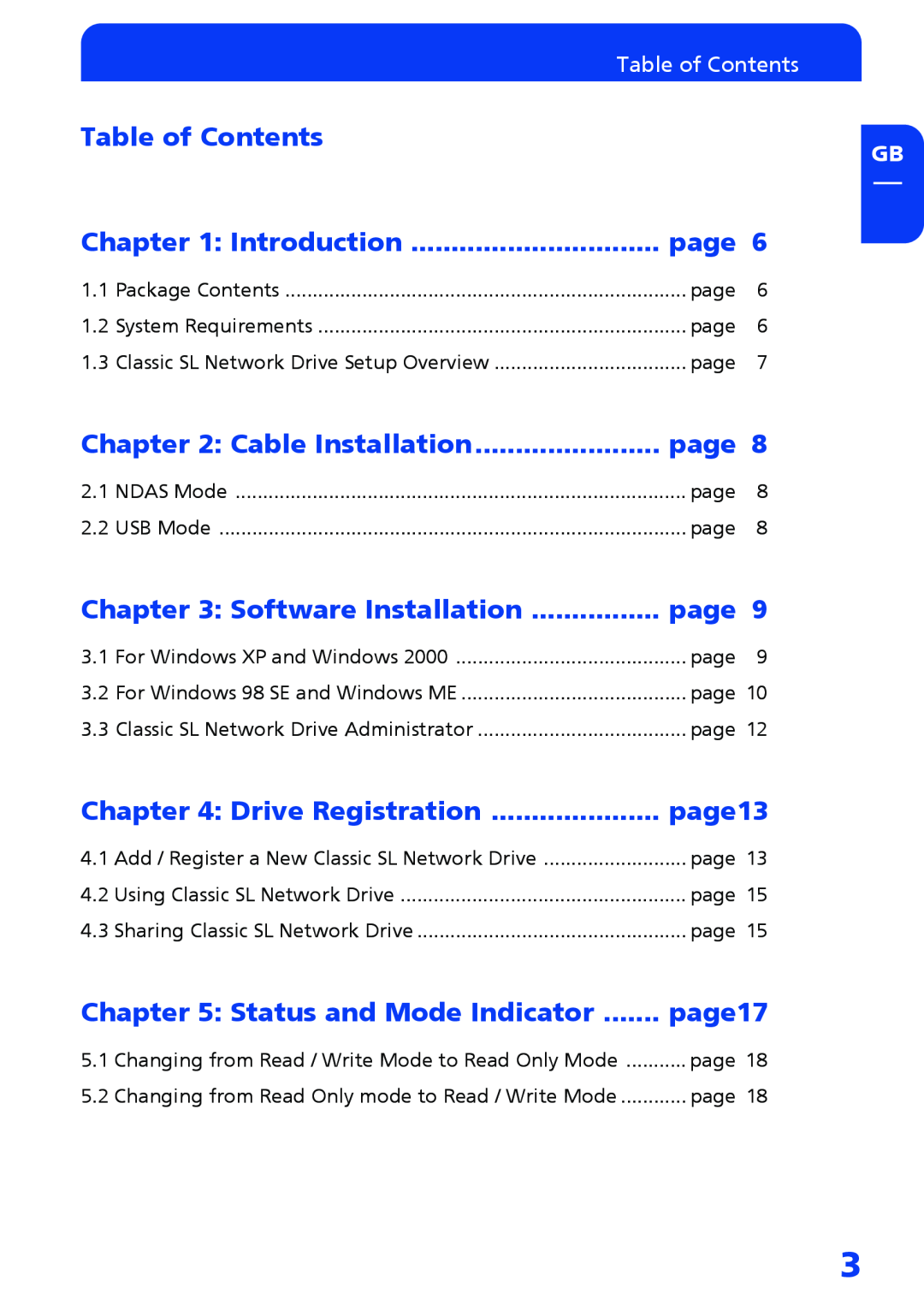 Freecom Technologies Network hard drive manual Table of Contents 