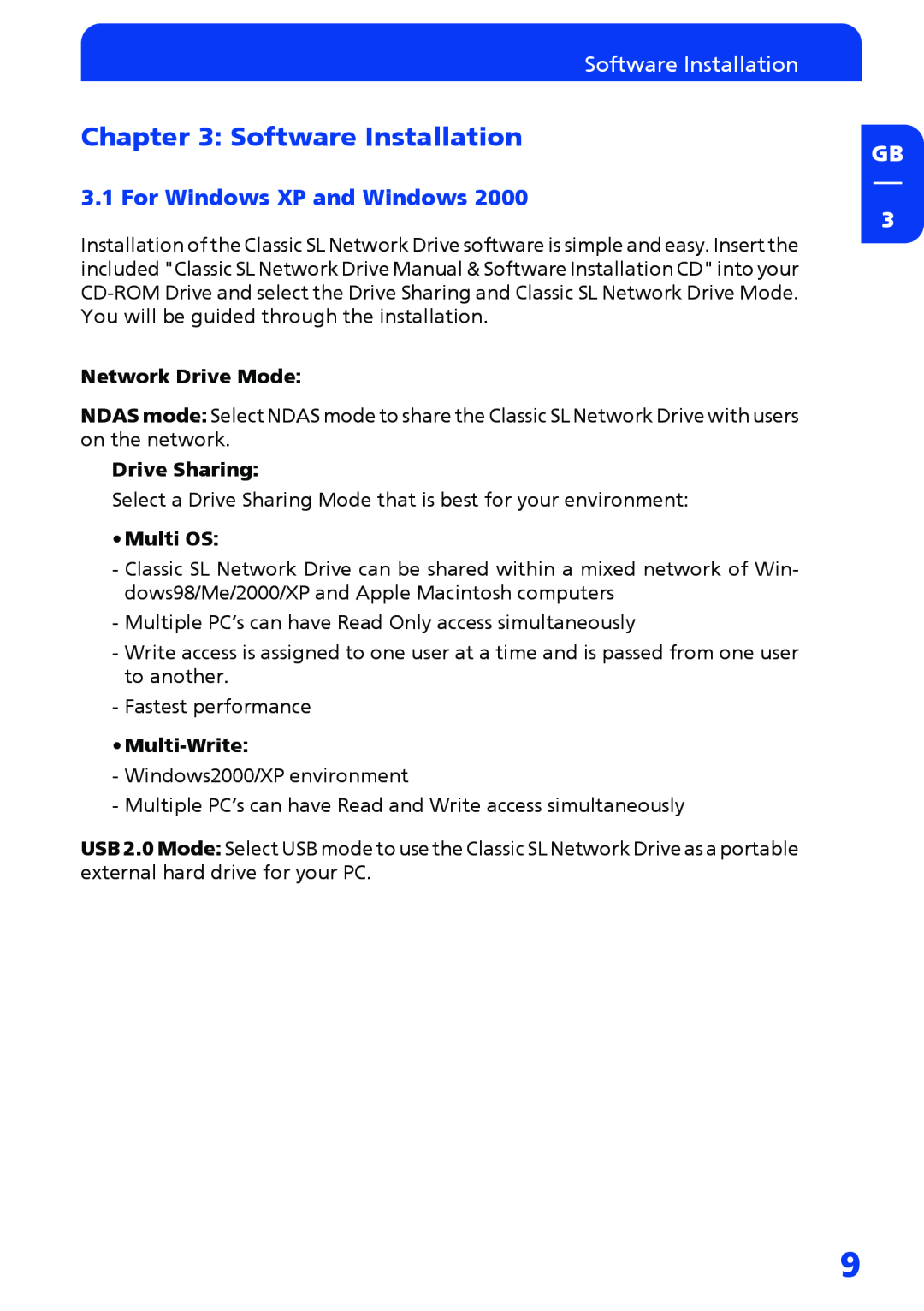 Freecom Technologies Network hard drive manual Software Installation, For Windows XP and Windows 
