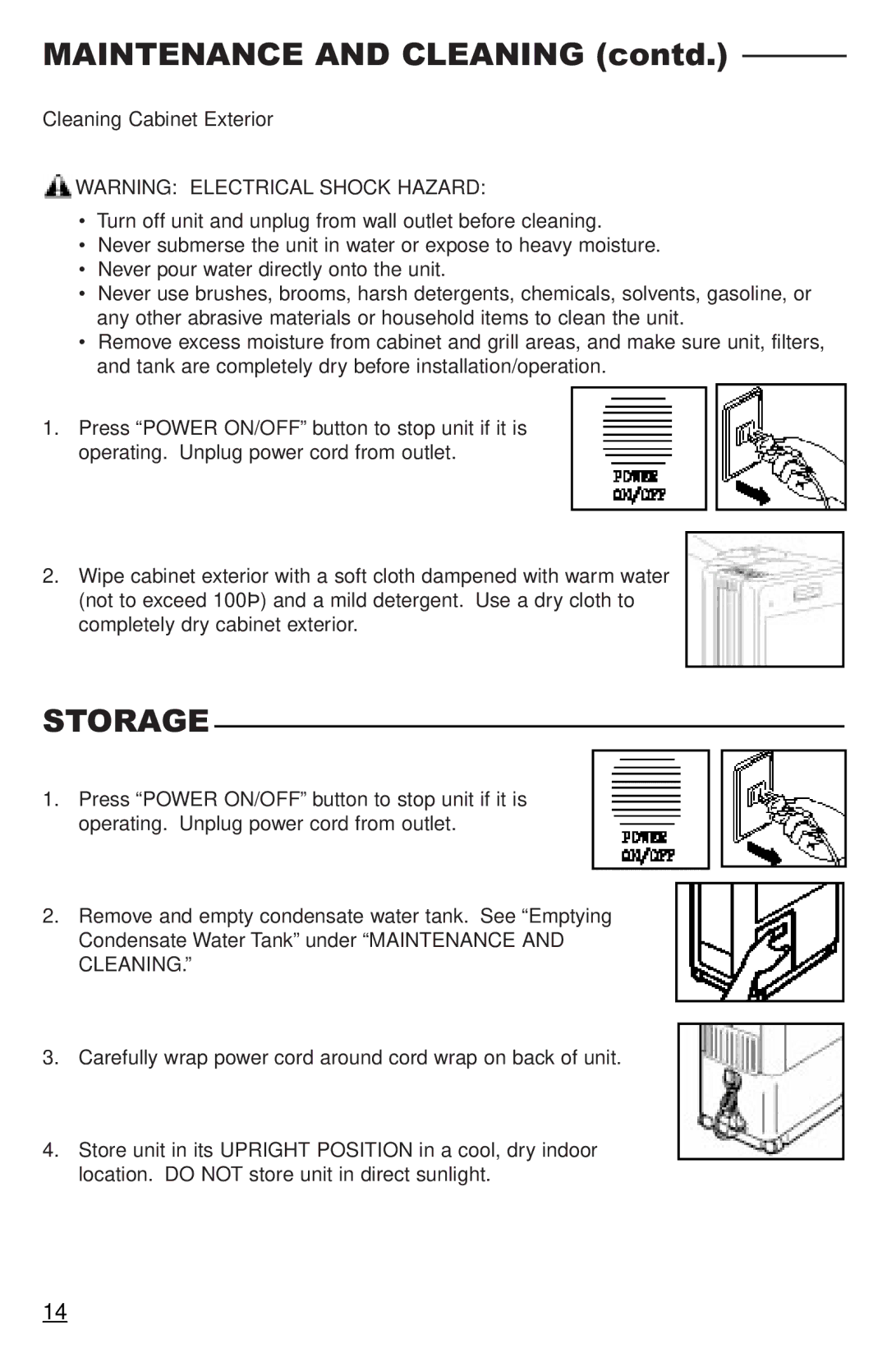 Freecom Technologies RCS-M1000U, RCS-M1000T manual Maintenance and Cleaning contd, Storage 