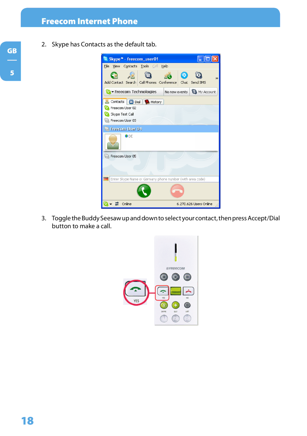 Freecom Technologies Skype Phone user manual Freecom Internet Phone 