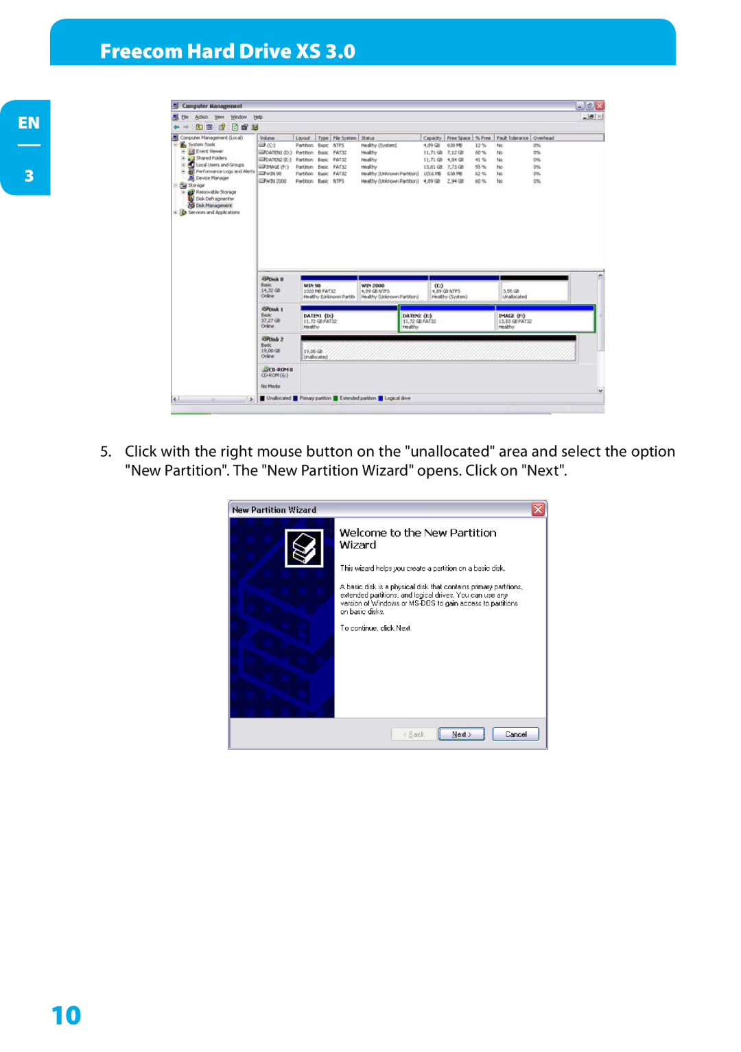 Freecom Technologies XS 3.0 user manual Freecom Hard Drive XS 