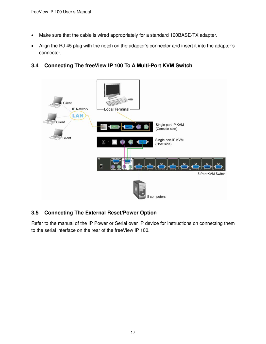 Freedom9 user manual FreeView IP 100 User’s Manual 