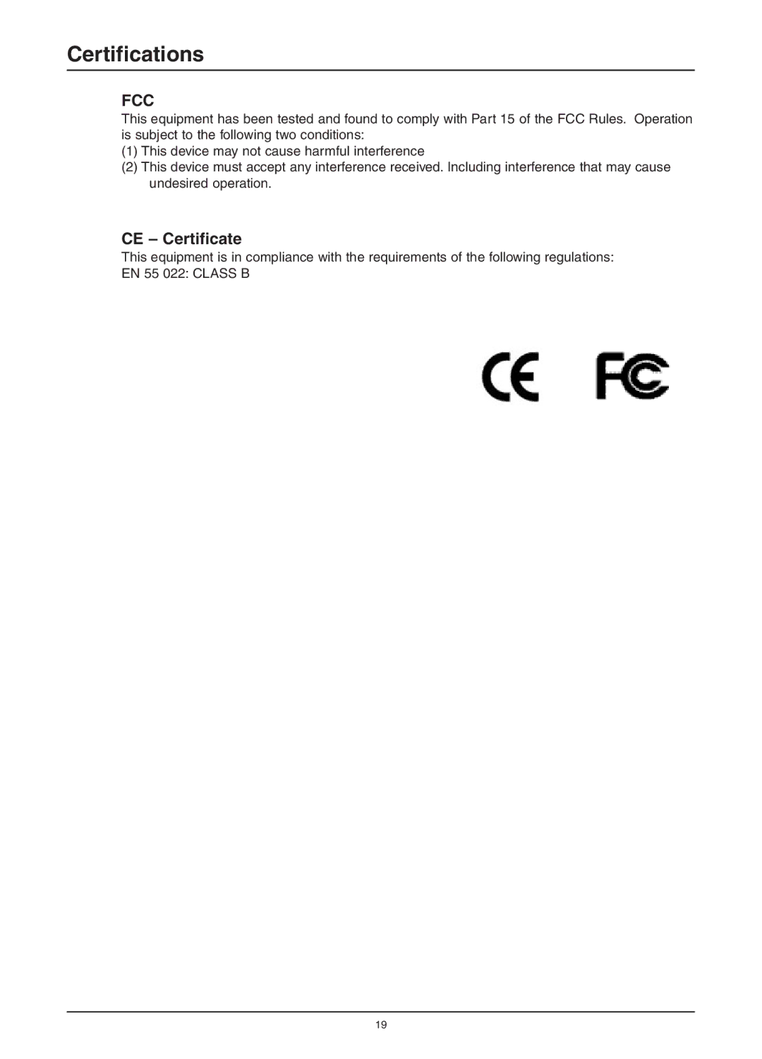 Freedom9 KVM-08H, KVM-16H user manual Certifications, CE Certificate 