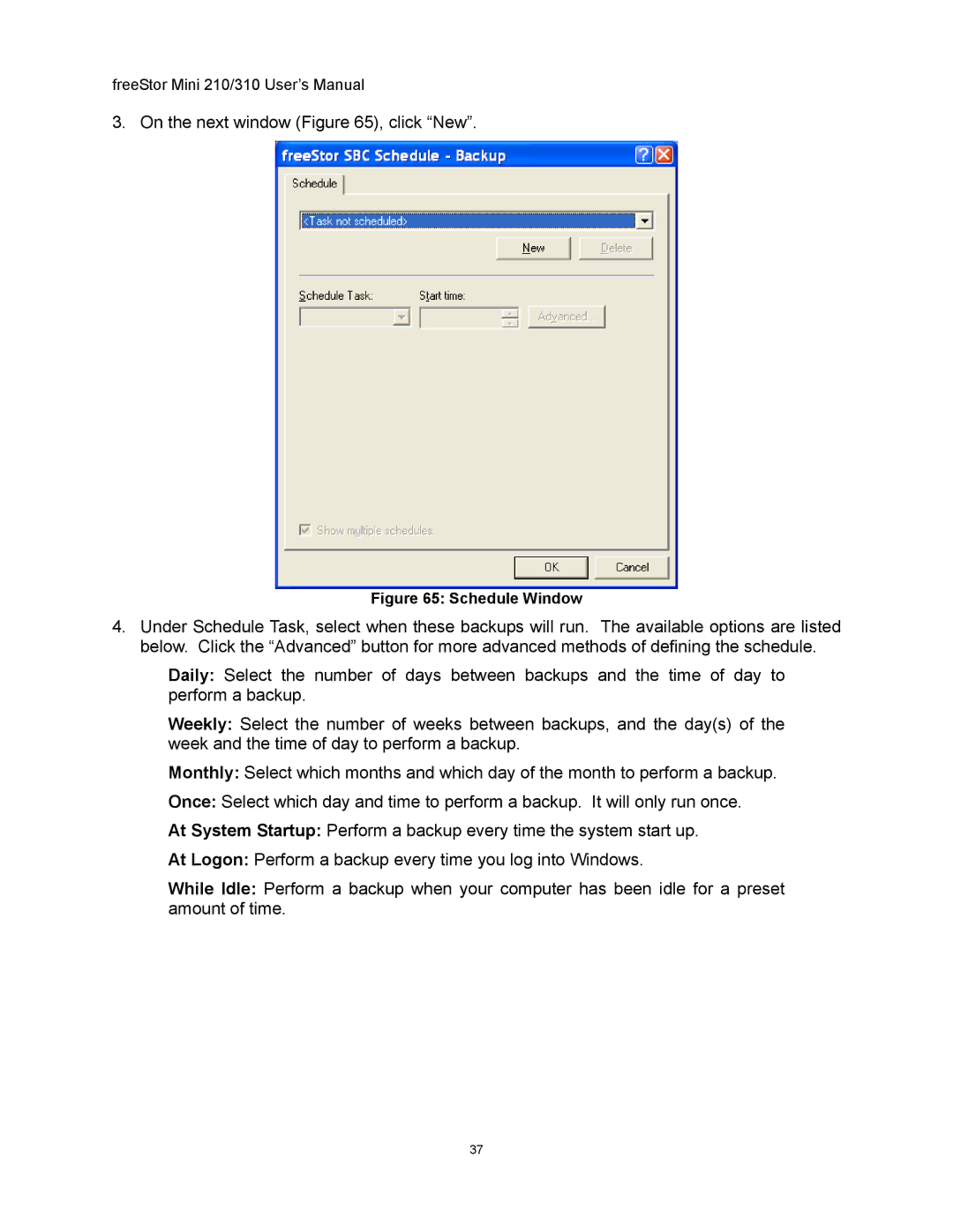 Freedom9 USB user manual On the next window , click New 