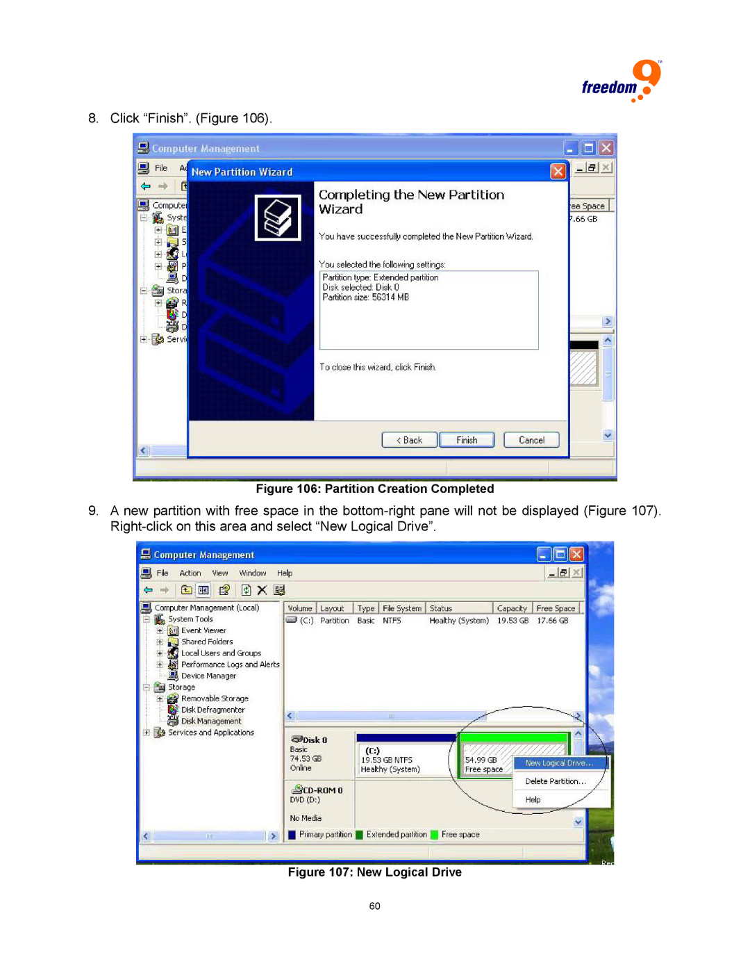 Freedom9 USB user manual Click Finish. Figure 