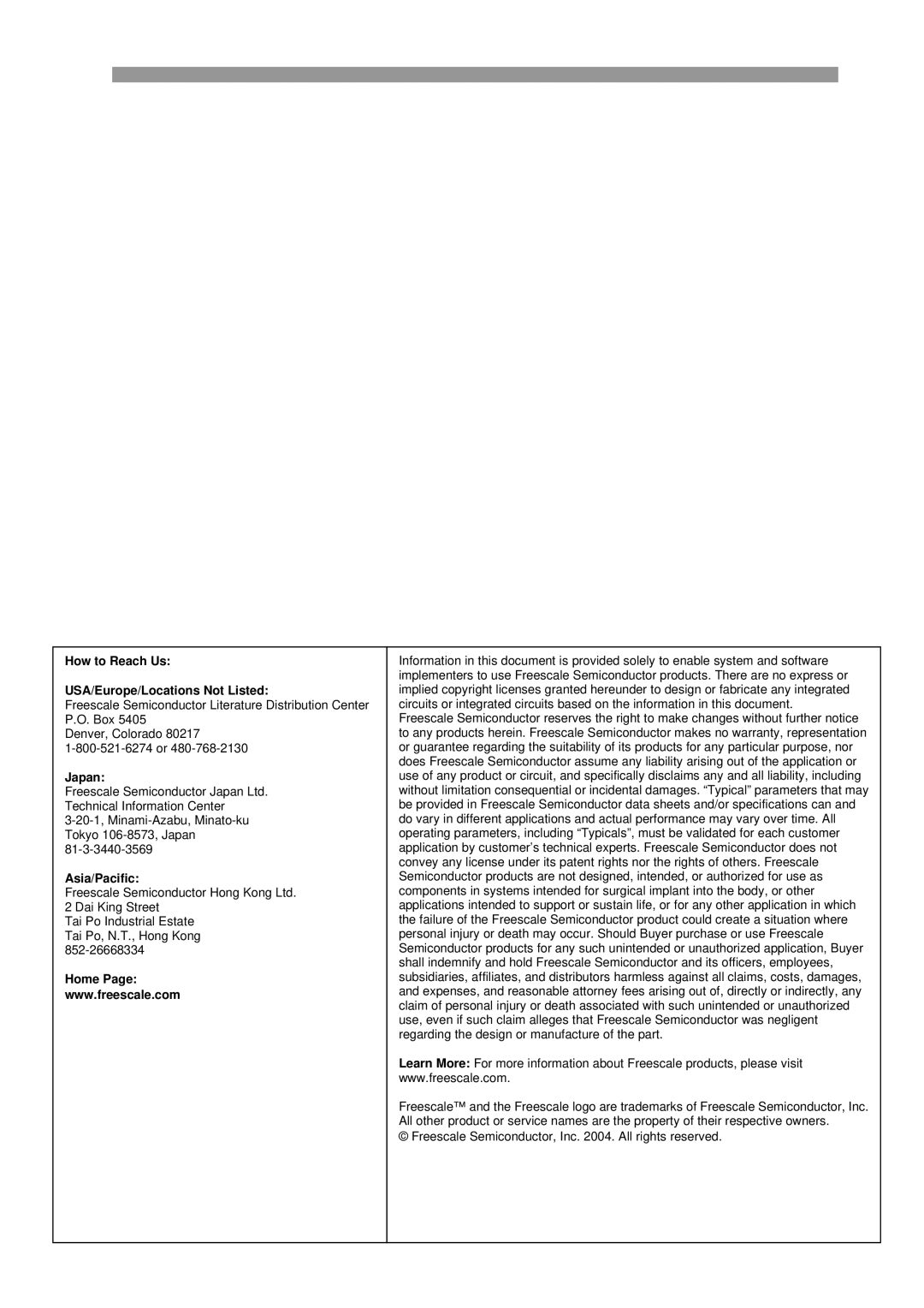 Freescale Semiconductor 802.15.4 manual How to Reach Us USA/Europe/Locations Not Listed 