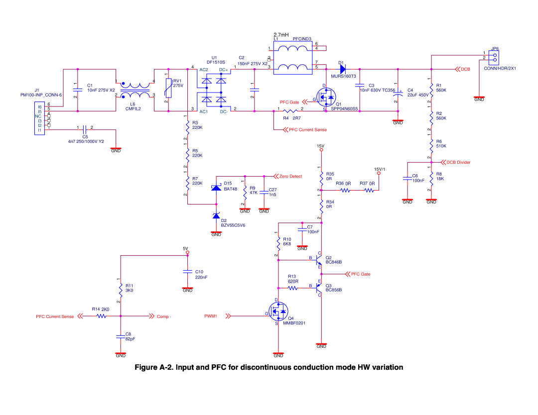 Freescale Semiconductor M68HC08 manual PFC Current Sense, Comp, PFC Gate, Zero Detect, PWM1 