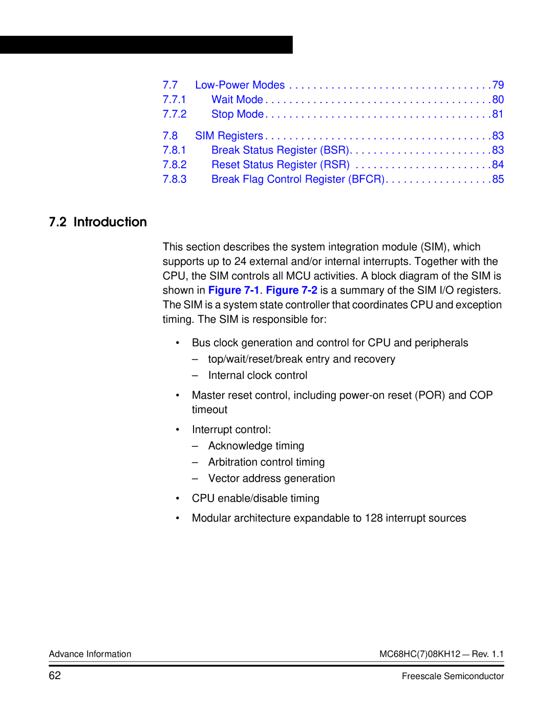 Freescale Semiconductor MC68HC08KH12 manual Introduction 