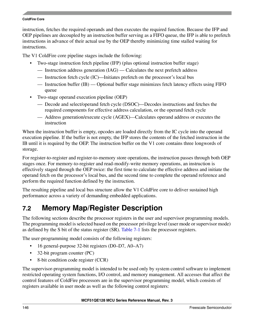 Freescale Semiconductor MCF51QE128RM manual Memory Map/Register Description 