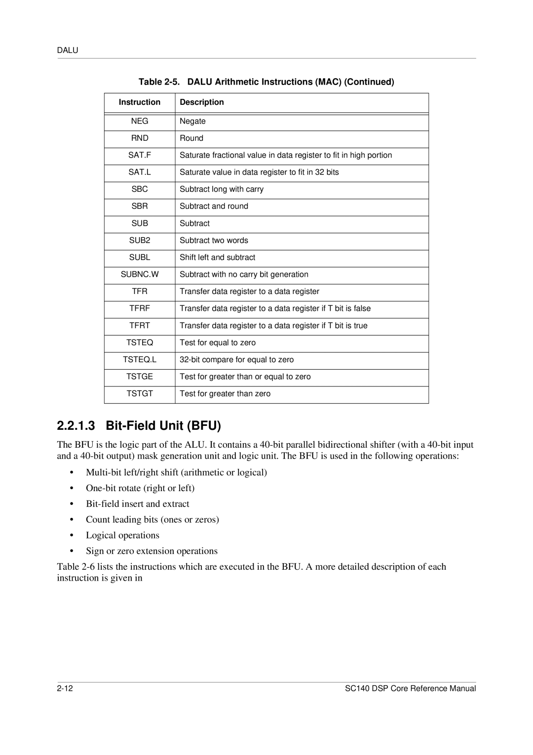 Freescale Semiconductor SC140 specifications Neg 