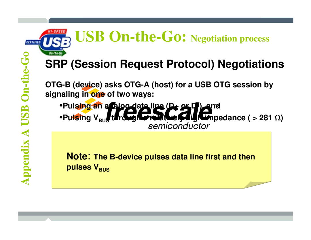 Freescale Semiconductor TWR-MCF52259-Ethenet manual SRP Session Request Protocol Negotiations 