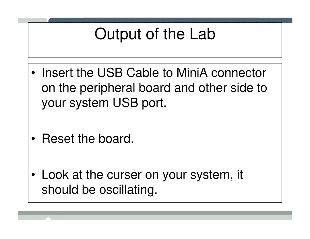 Freescale Semiconductor TWR-MCF52259-Ethenet manual Output of the Lab 