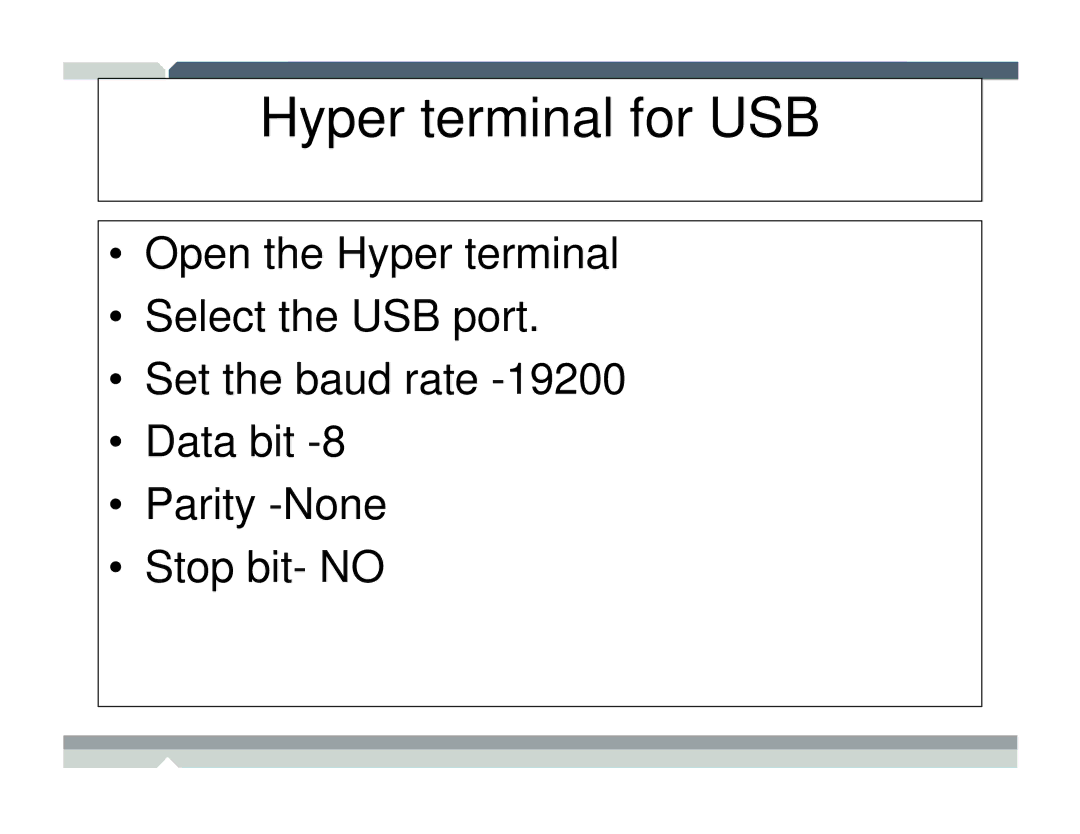 Freescale Semiconductor TWR-MCF52259-Ethenet manual Hyper terminal for USB 