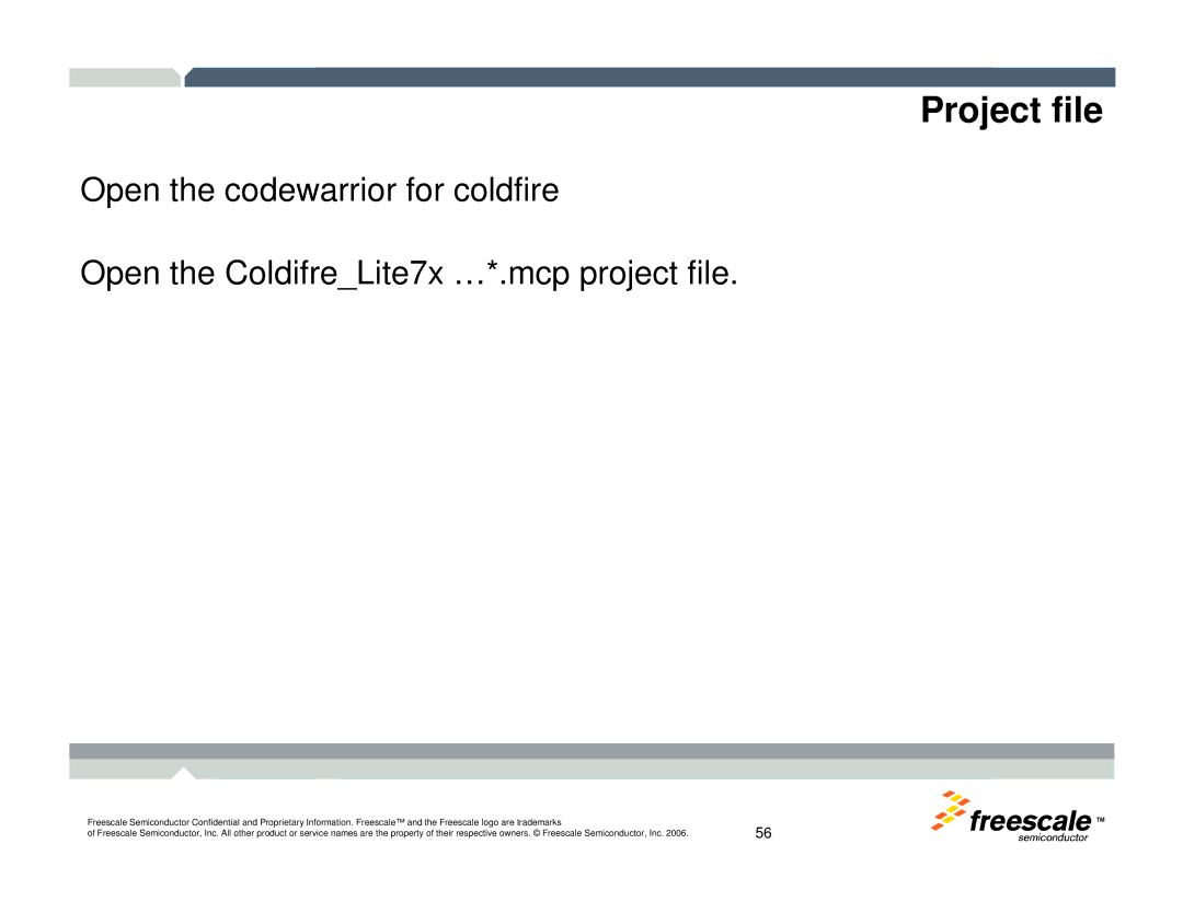 Freescale Semiconductor TWR-MCF52259-Ethenet manual Project file 