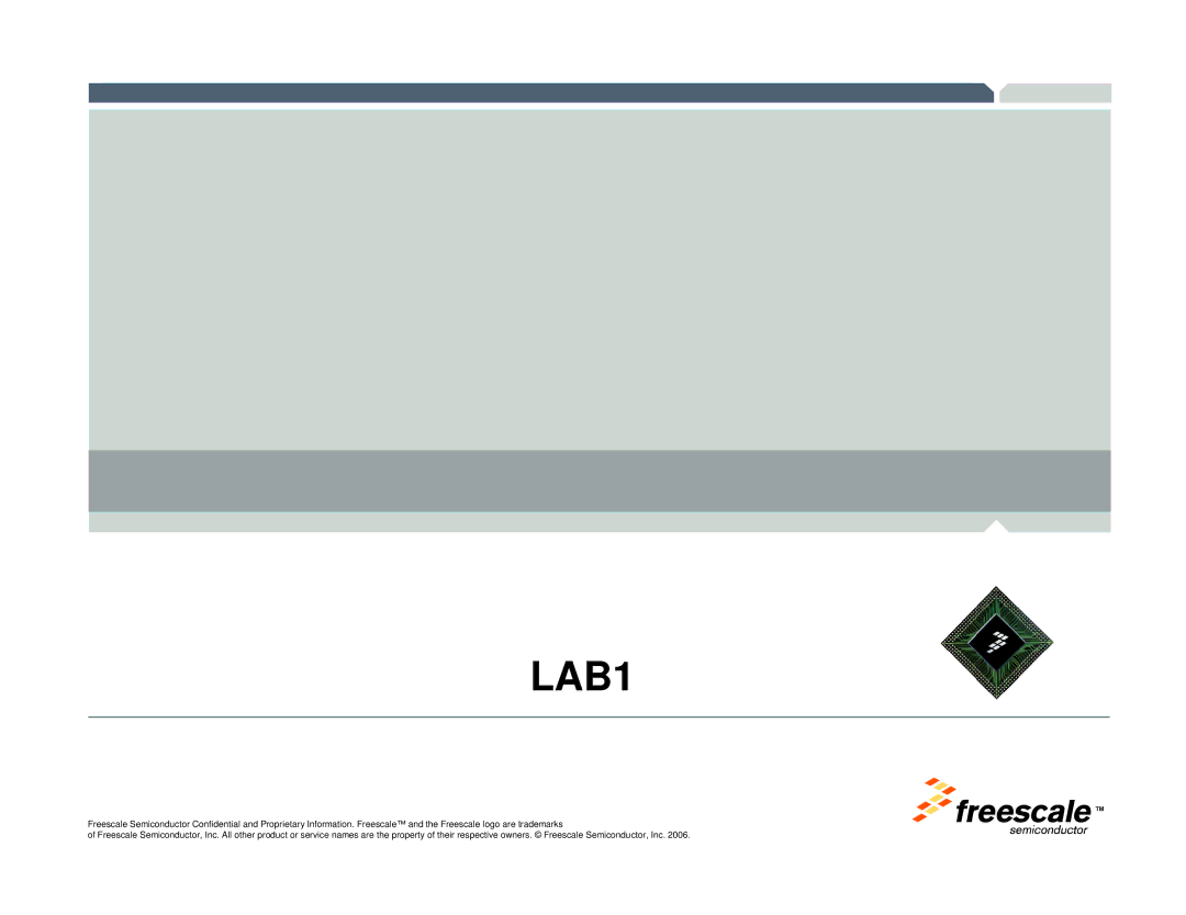 Freescale Semiconductor TWR-MCF52259-Ethenet manual LAB1 