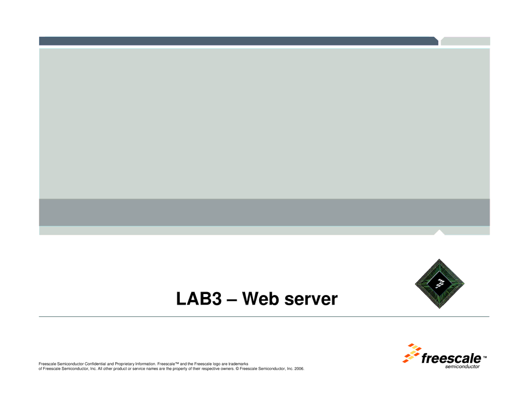 Freescale Semiconductor TWR-MCF52259-Ethenet manual LAB3 Web server 