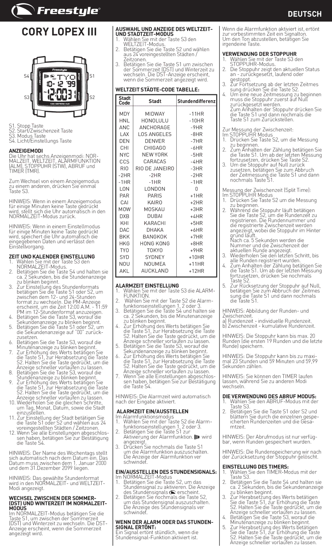 Freestyle Copy Lopex III manual Deutsch 