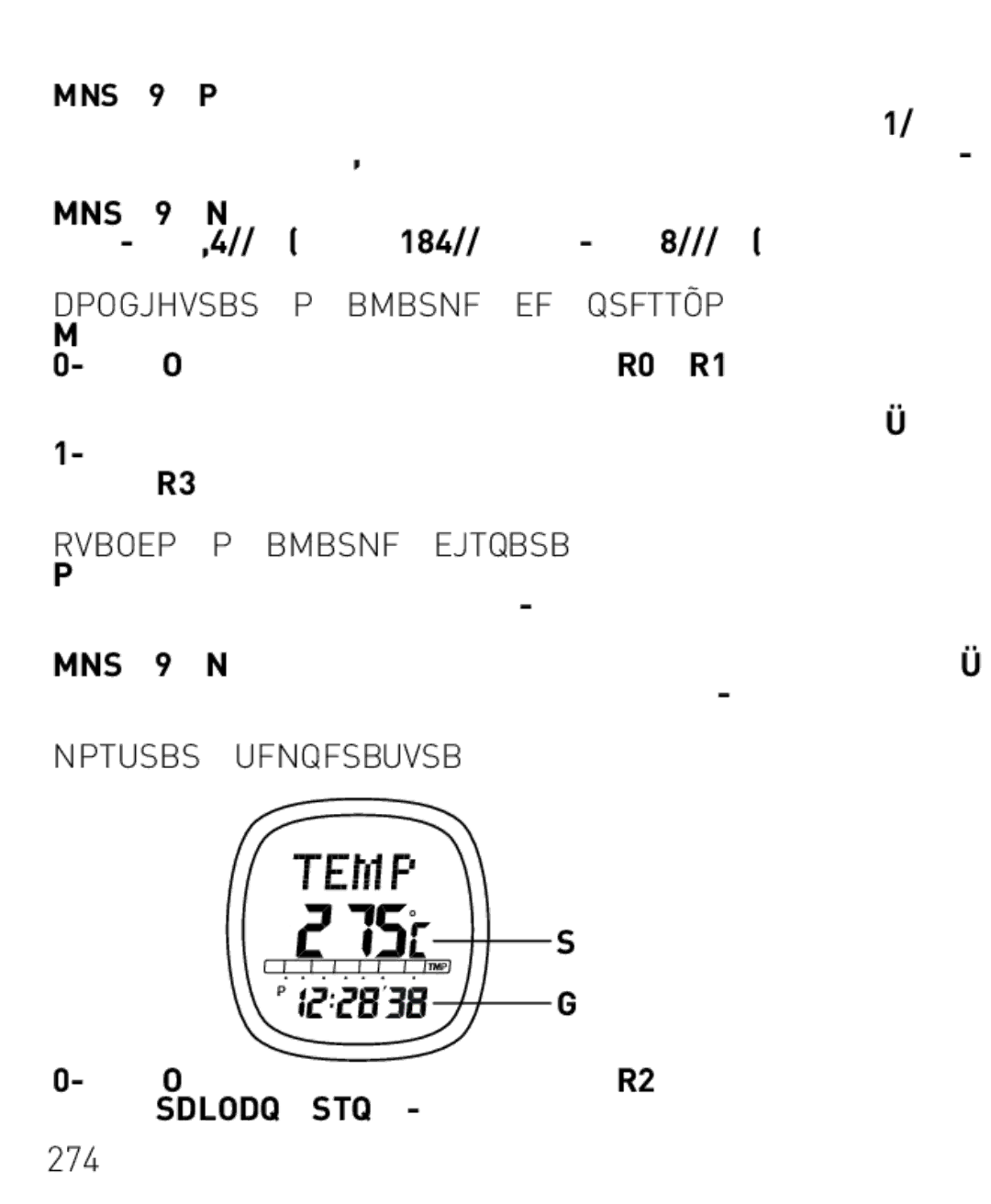 Freestyle Nomad manual Configurar O Alarme DE Pressão, Quando O Alarme Dispara, Mostrar Temperatura, 163 