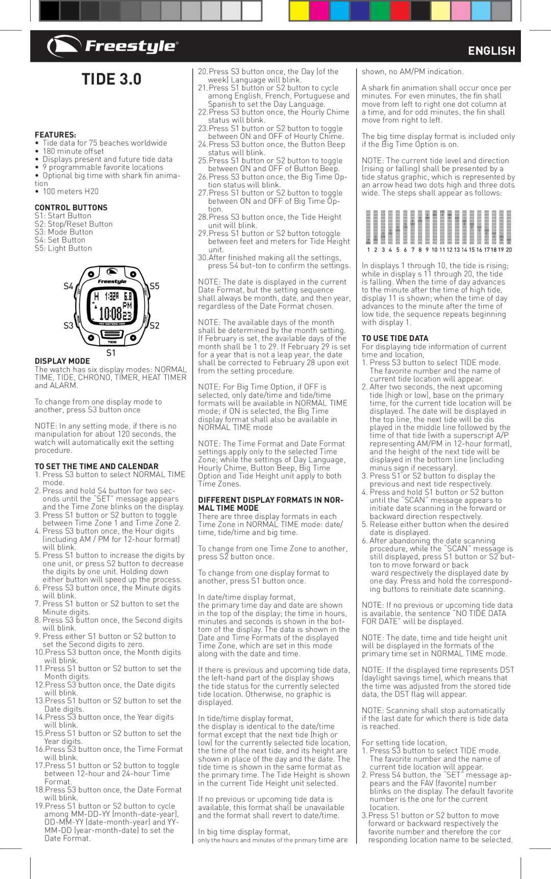 Freestyle TIDE 3.0 manual English 