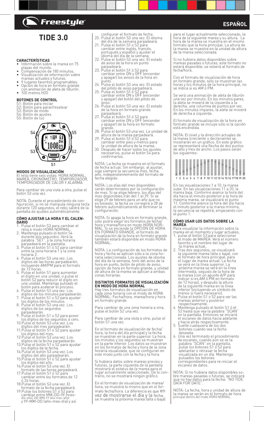 Freestyle TIDE 3.0 manual Español 