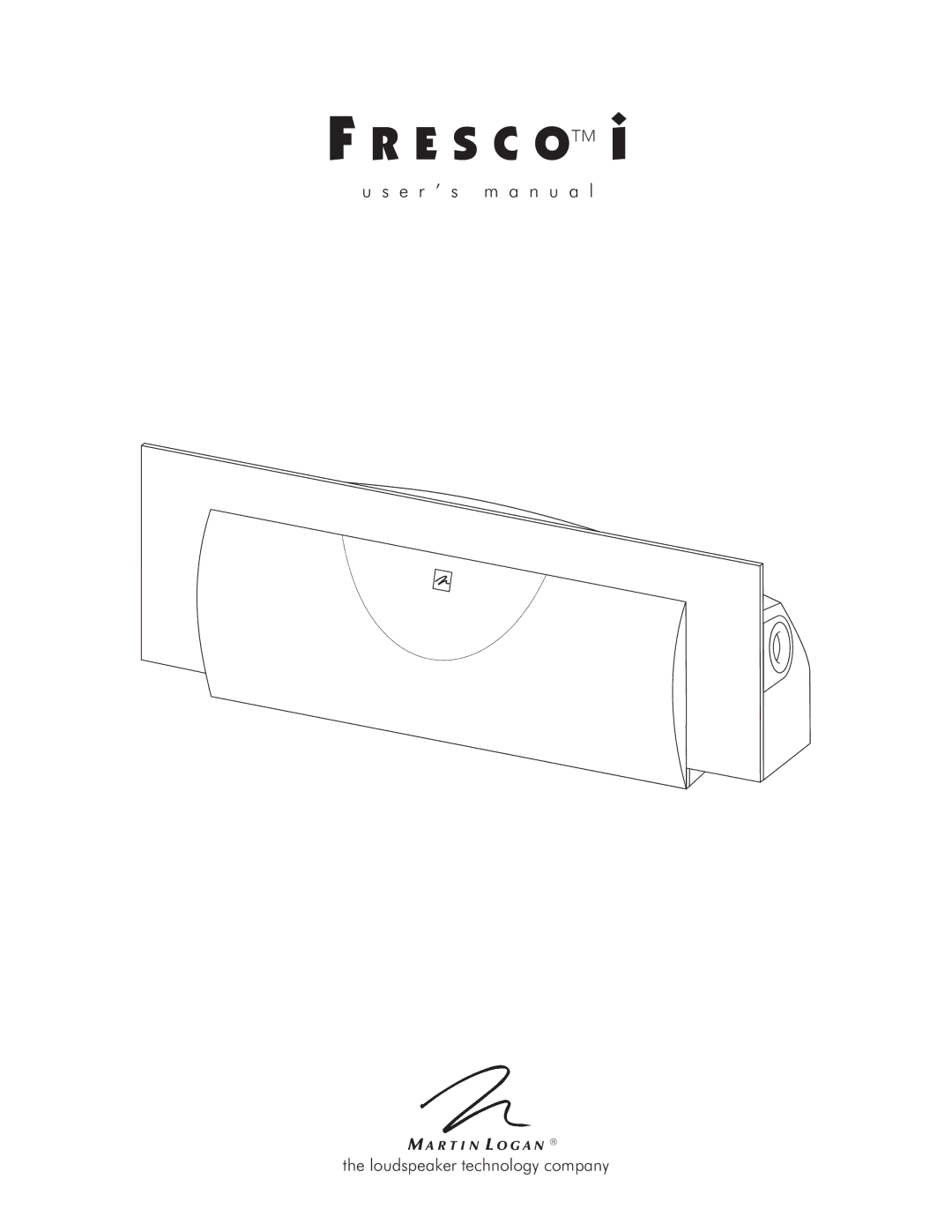 Fresco Speaker user manual E S C O 