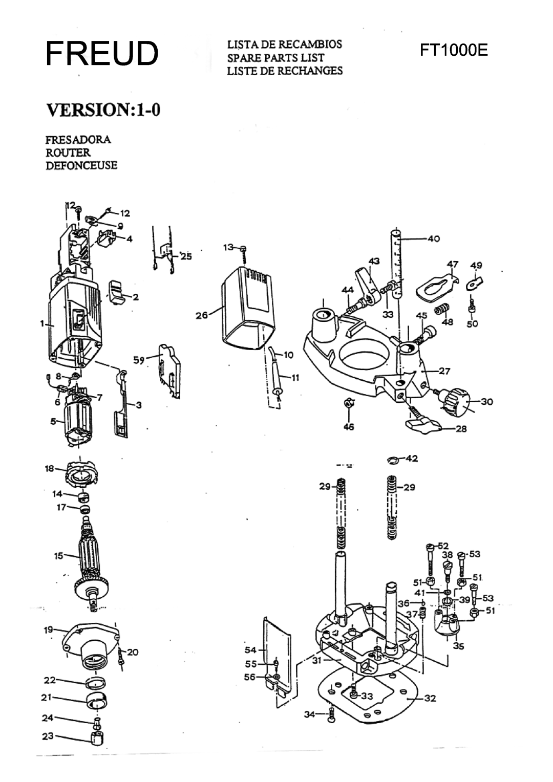 Freud Tools FT1000E manual 