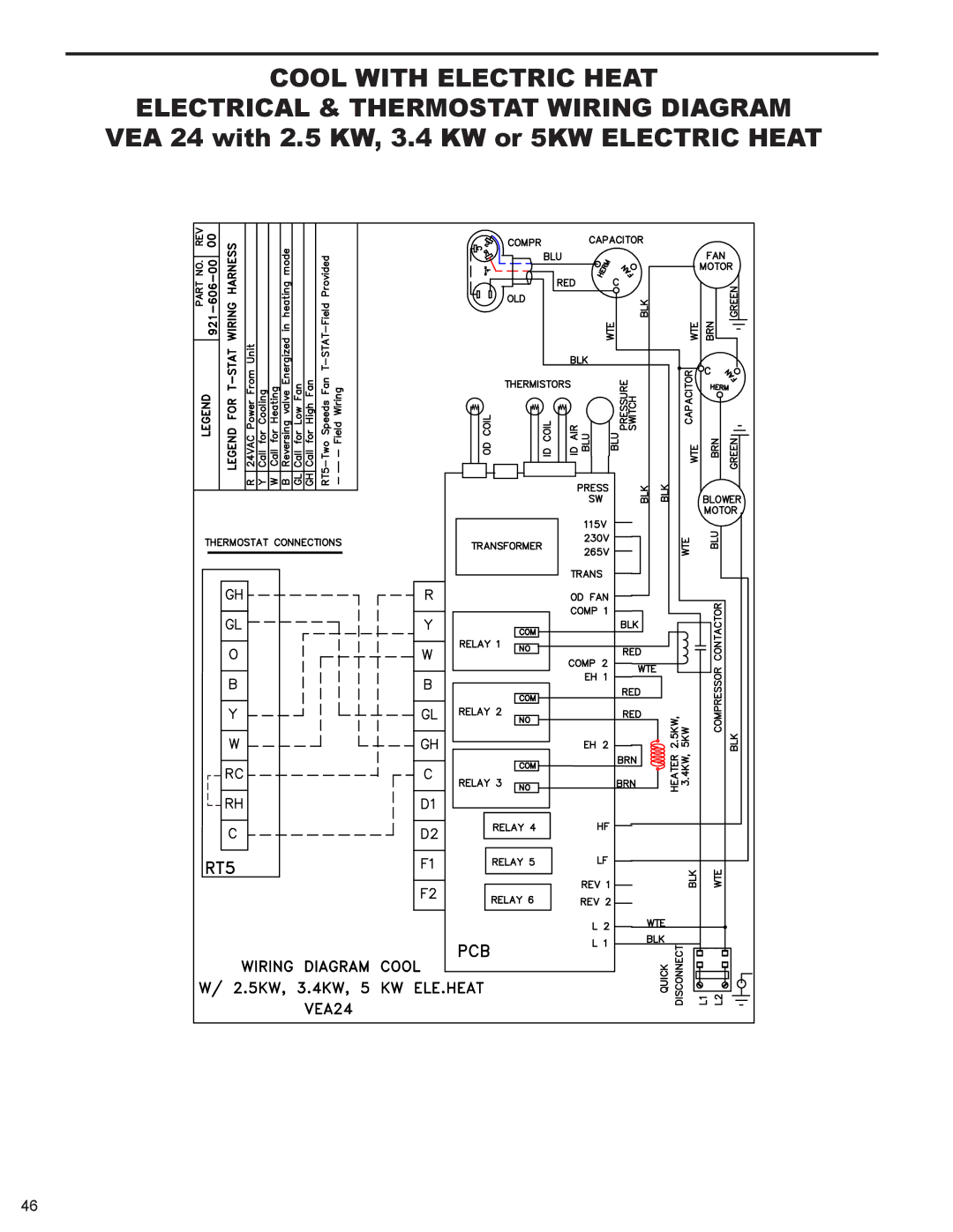 Friedrich 000 BTU'S, 9 service manual Cool with Electric Heat 