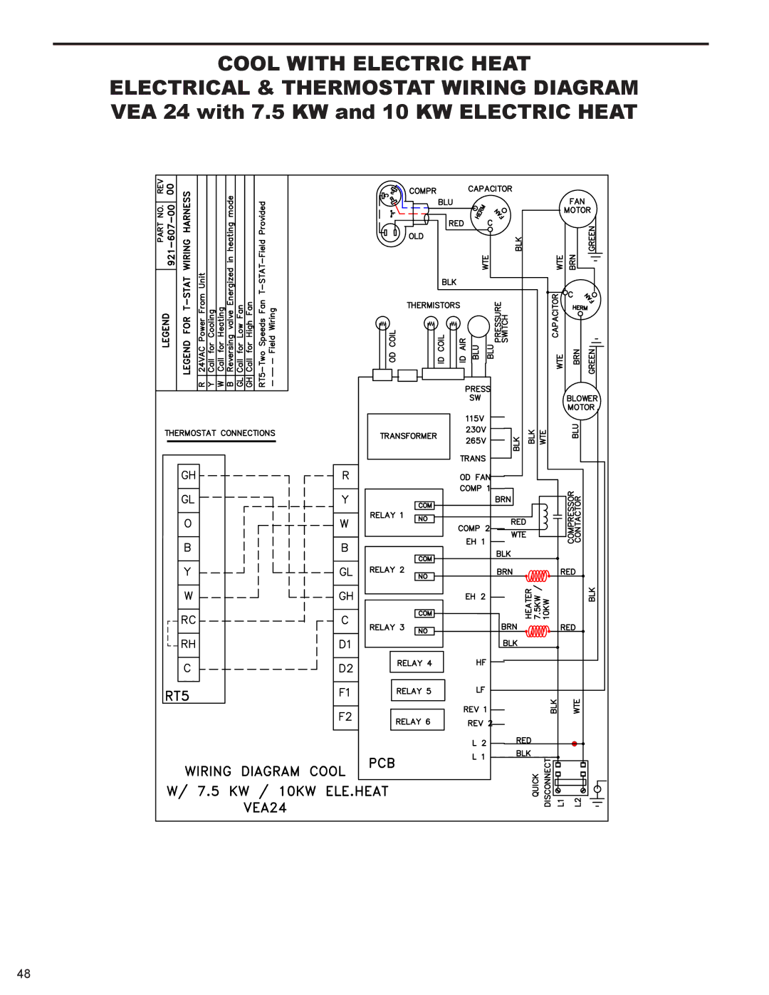 Friedrich 000 BTU'S, 9 service manual Cool with Electric Heat 