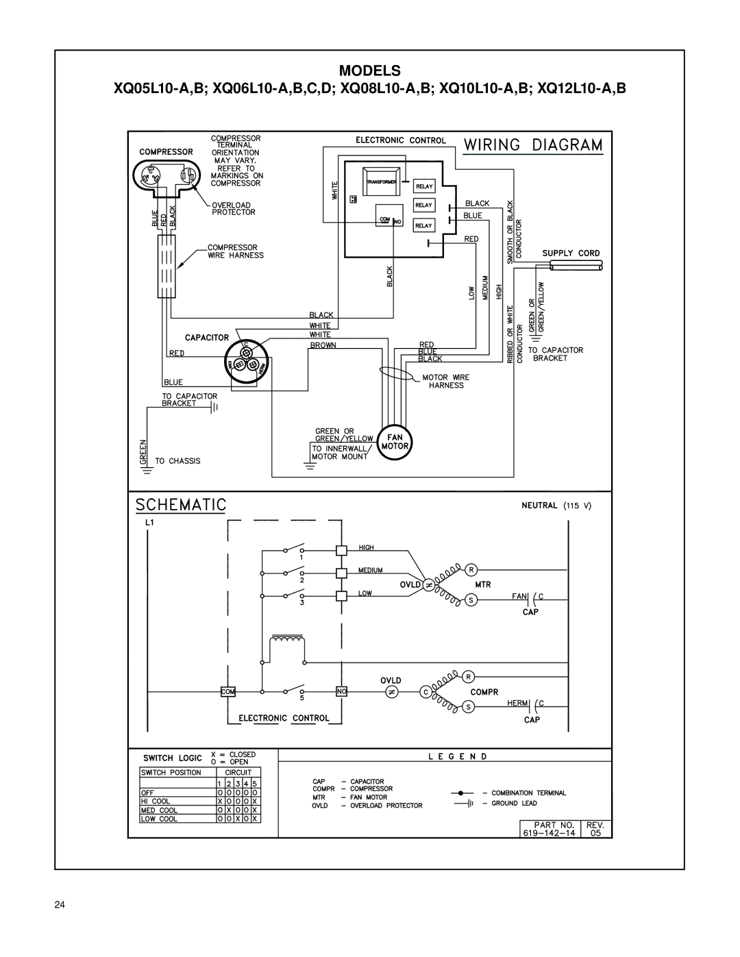 Friedrich 2007 service manual Models 