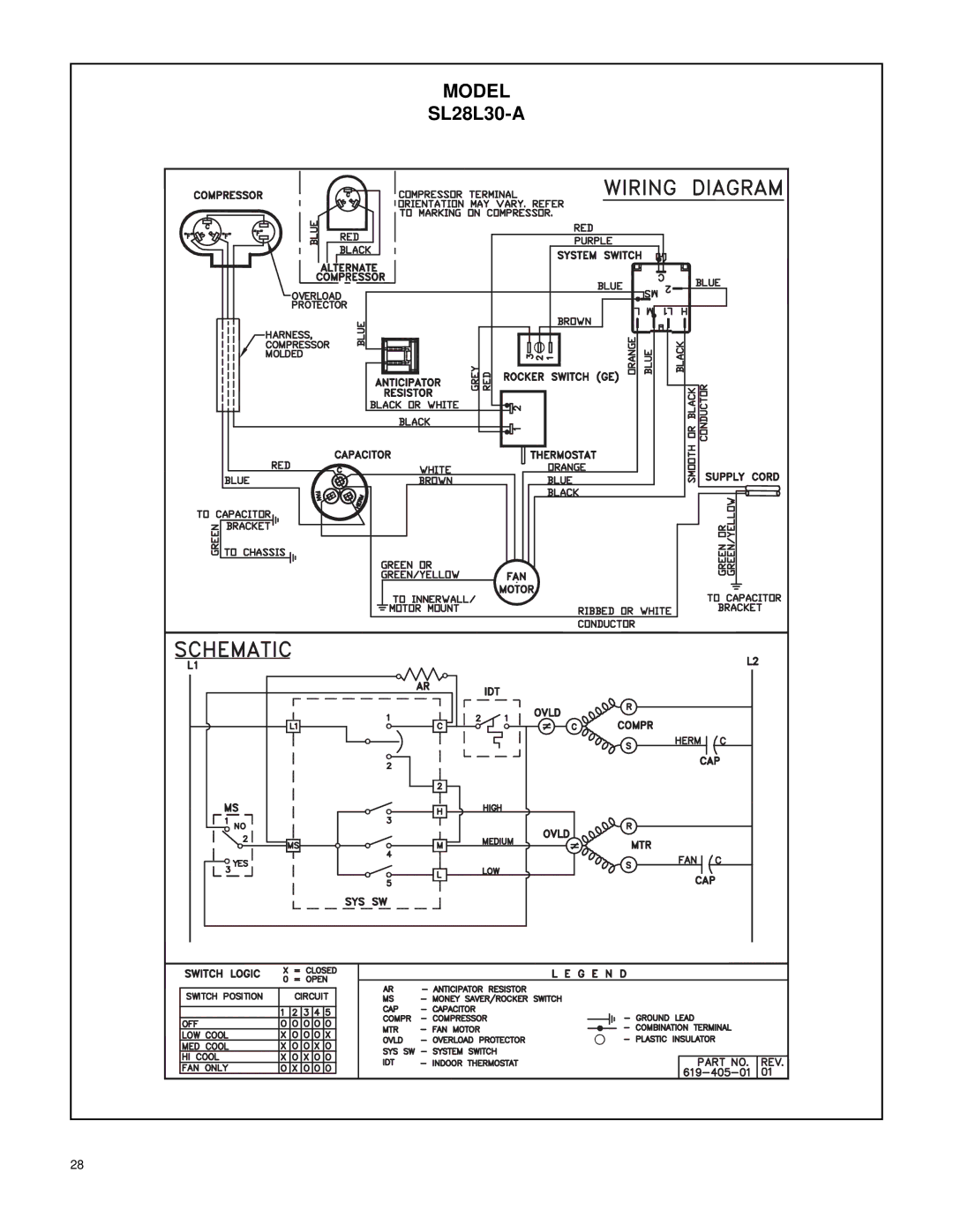 Friedrich 2007 service manual SL28L30-A 