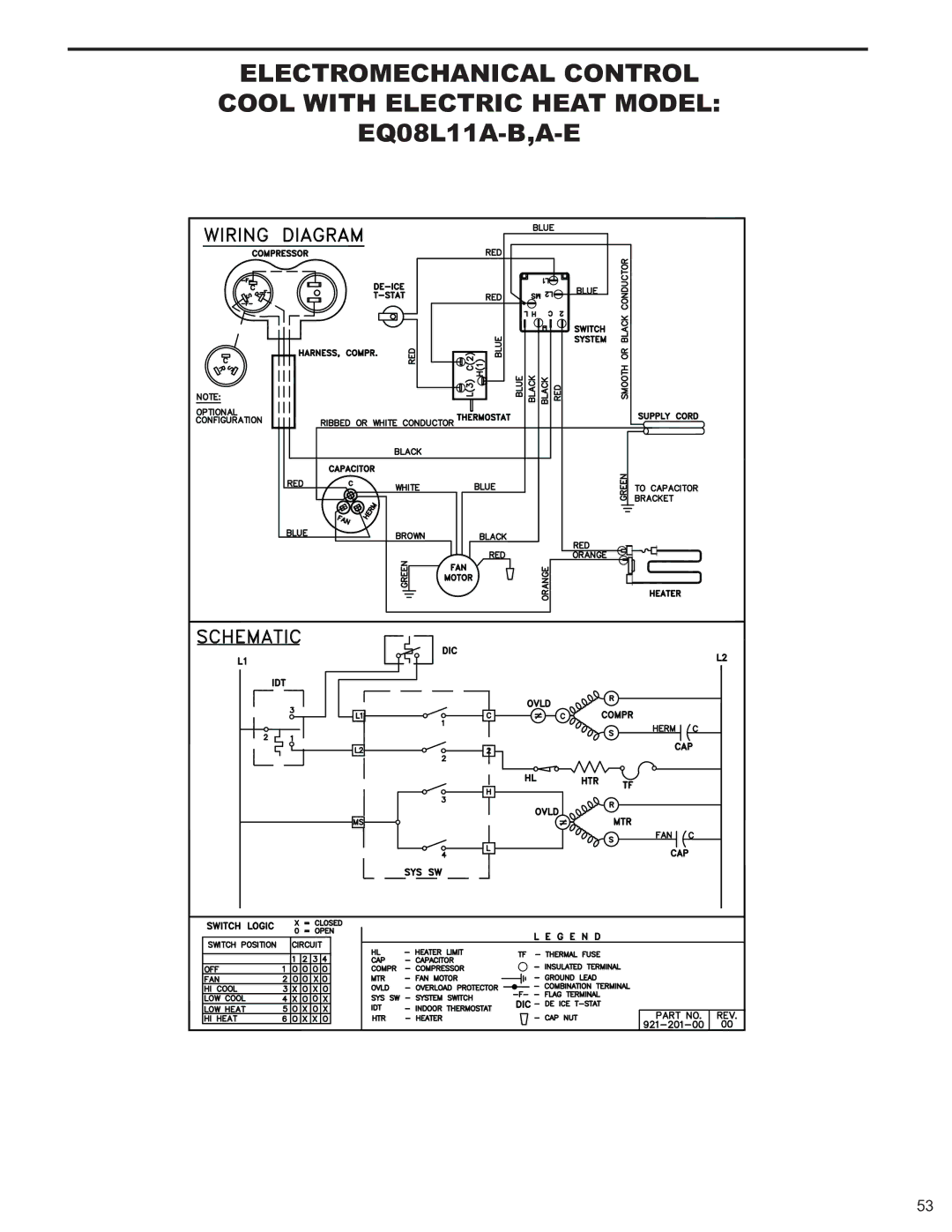 Friedrich 2009, 2008 service manual 