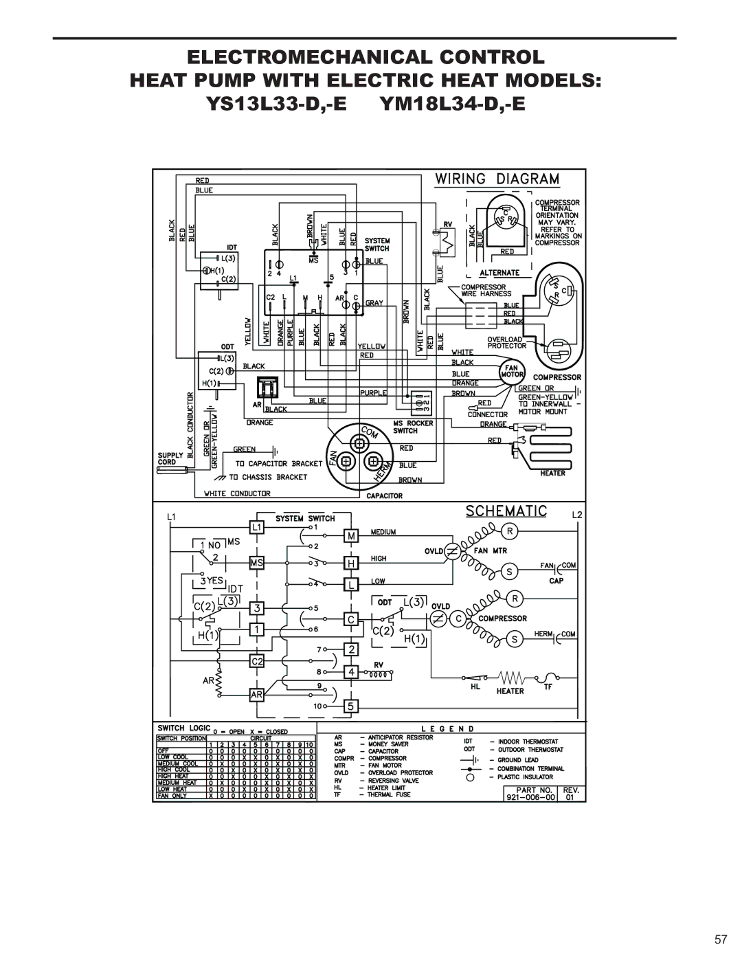 Friedrich 2009, 2008 service manual YS13L33-D,-E YM18L34-D,-E 