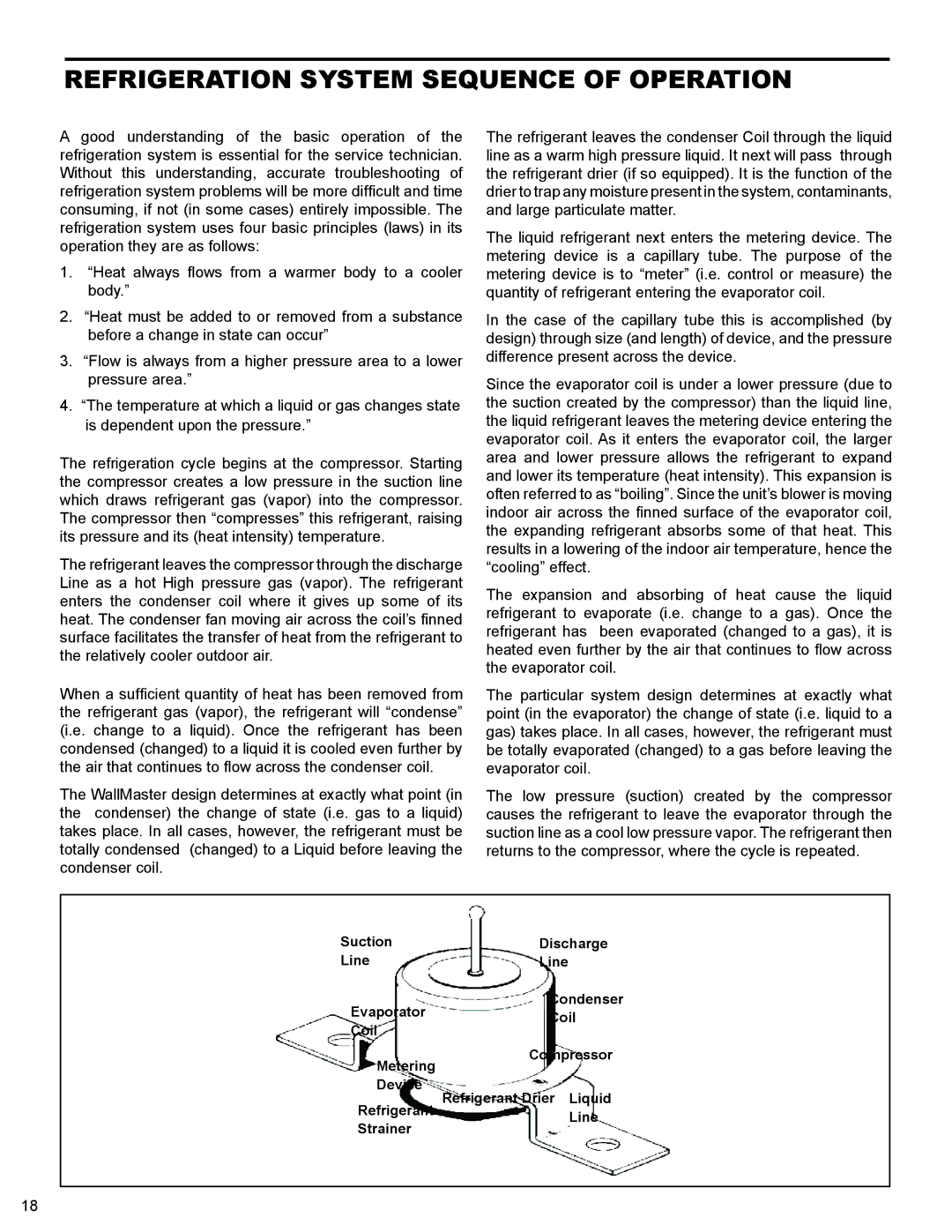 Friedrich 2008, 2009 service manual Refrigeration System Sequence of Operation 