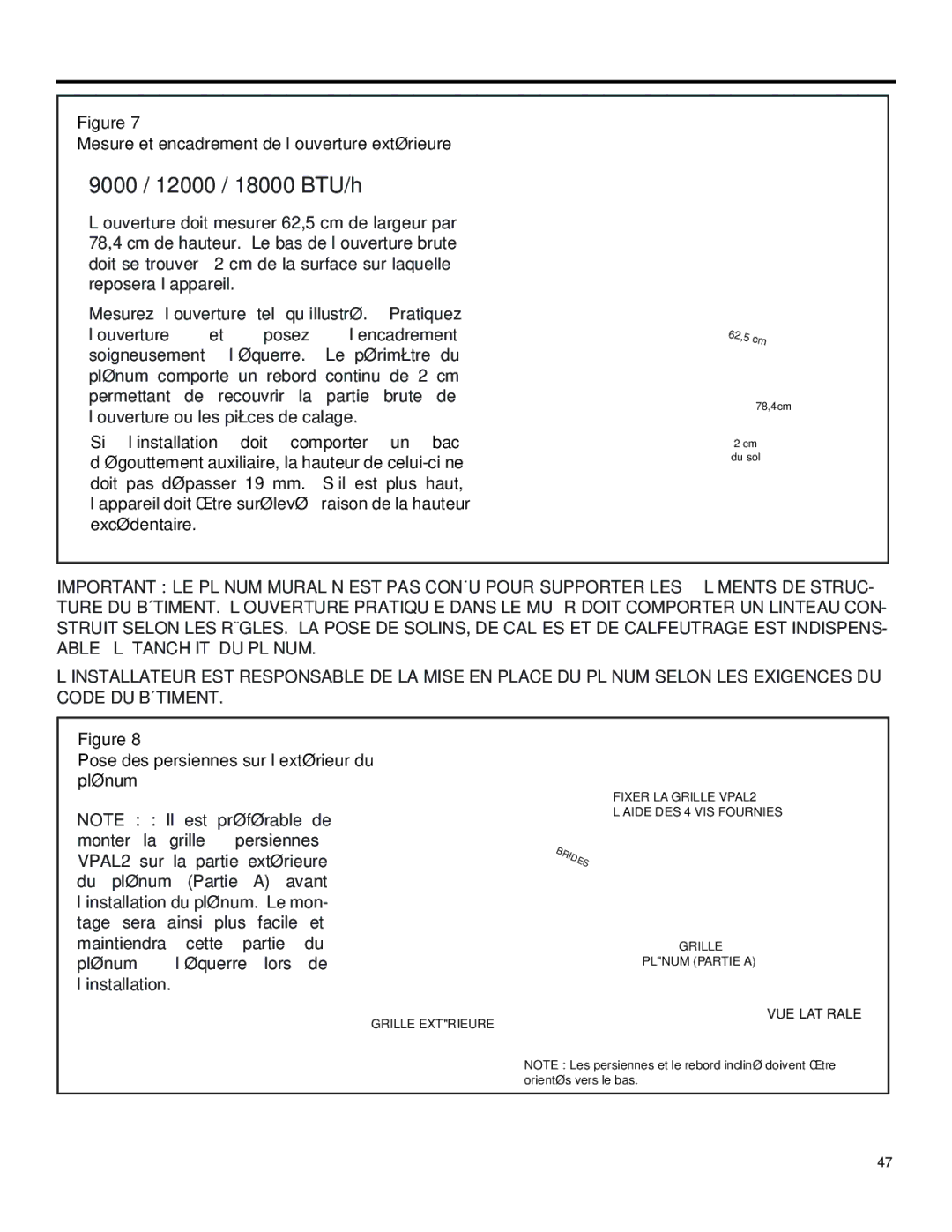 Friedrich 920-075-13 (1-11) operation manual VUE Latérale 