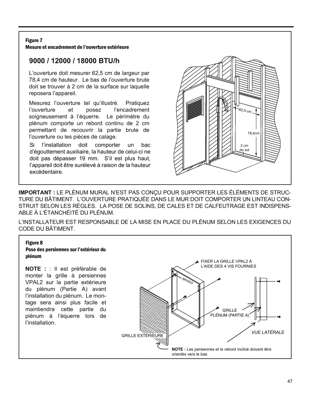 Friedrich 920-075-13 (1-11) operation manual 9000 / 12000 / 18000 BTU/h 