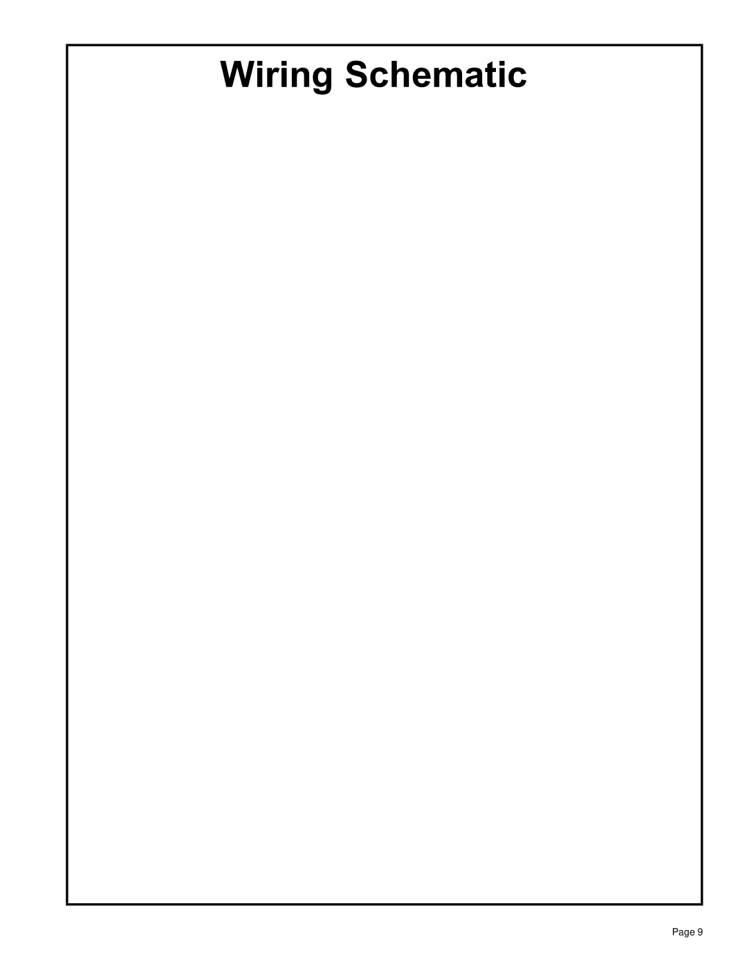 Friedrich C-90A manual Wiring Schematic 