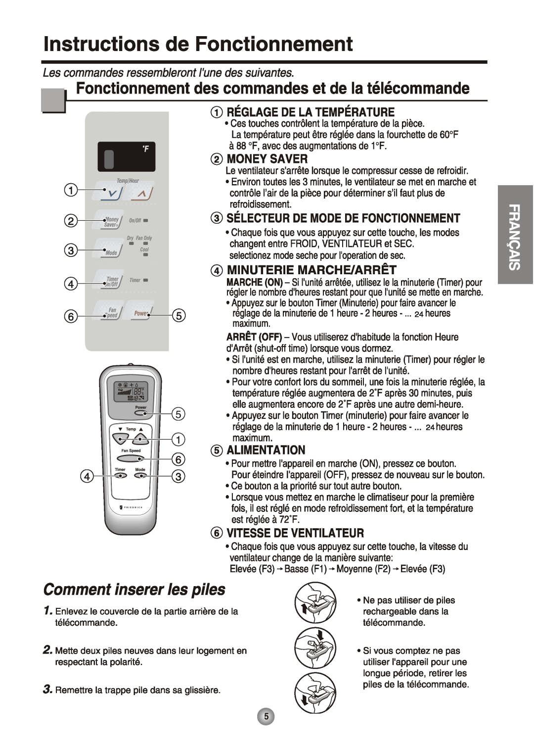 Friedrich CP05 manual 