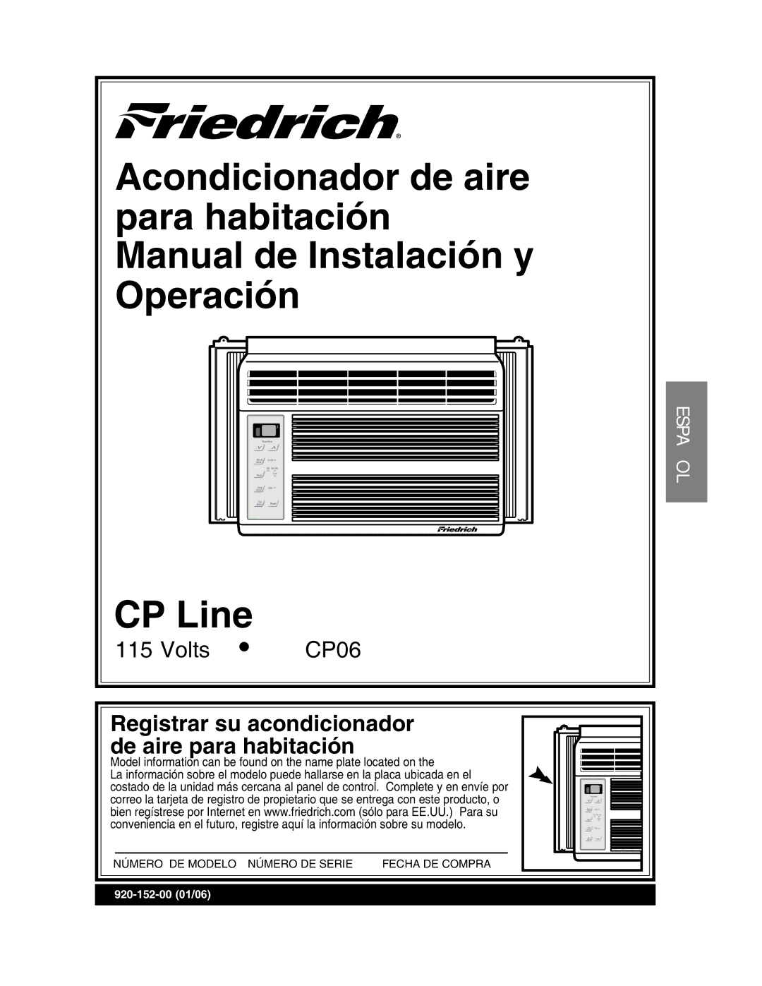 Friedrich CP06 manual 1RGTCEKÎP 