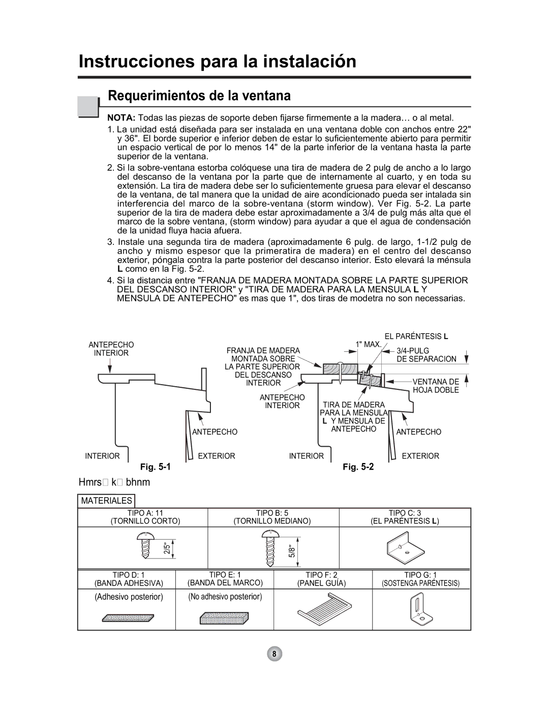 Friedrich CP06 manual QvwuxfflrqhvSdudOdLqvwdodflîq, 5HTXHULPLHQWRVGHODYHQWDQD, VxshulruGhOdYhqwdqd 