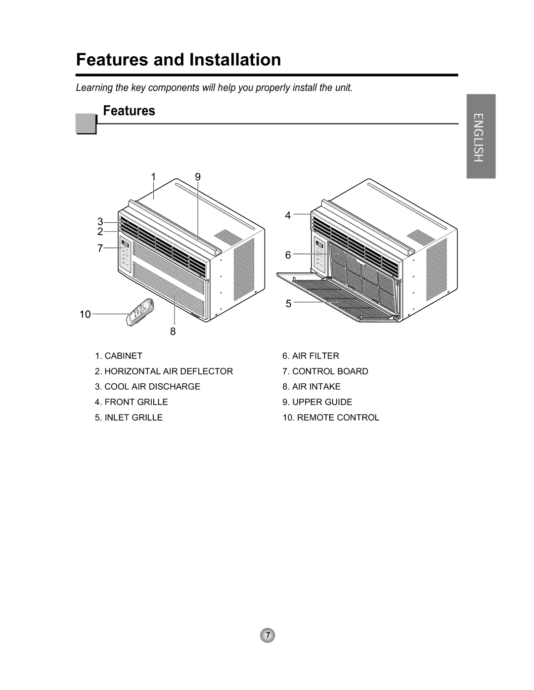 Friedrich CP06 manual HdwxuhvDqg,Qvwdoodwlrq 