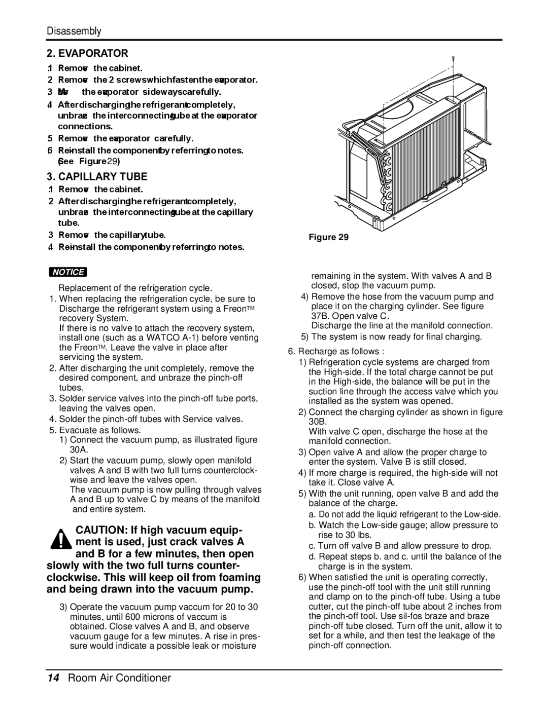 Friedrich CP08E10, CP06E10 manual Evaporator, Capillary Tube 