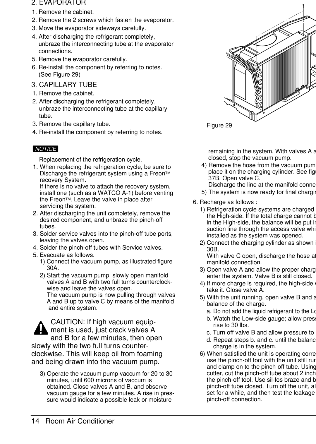 Friedrich CP08E10, CP06E10 manual Evaporator, Capillary Tube 