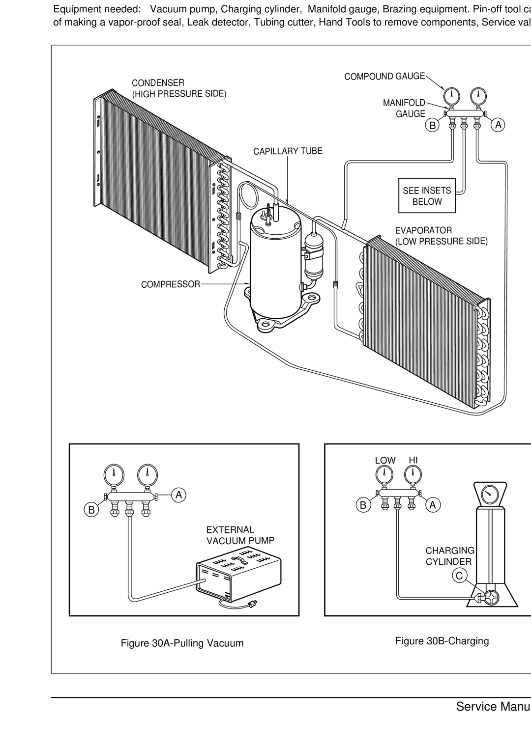 Friedrich CP06E10, CP08E10 manual Pulling Vacuum 