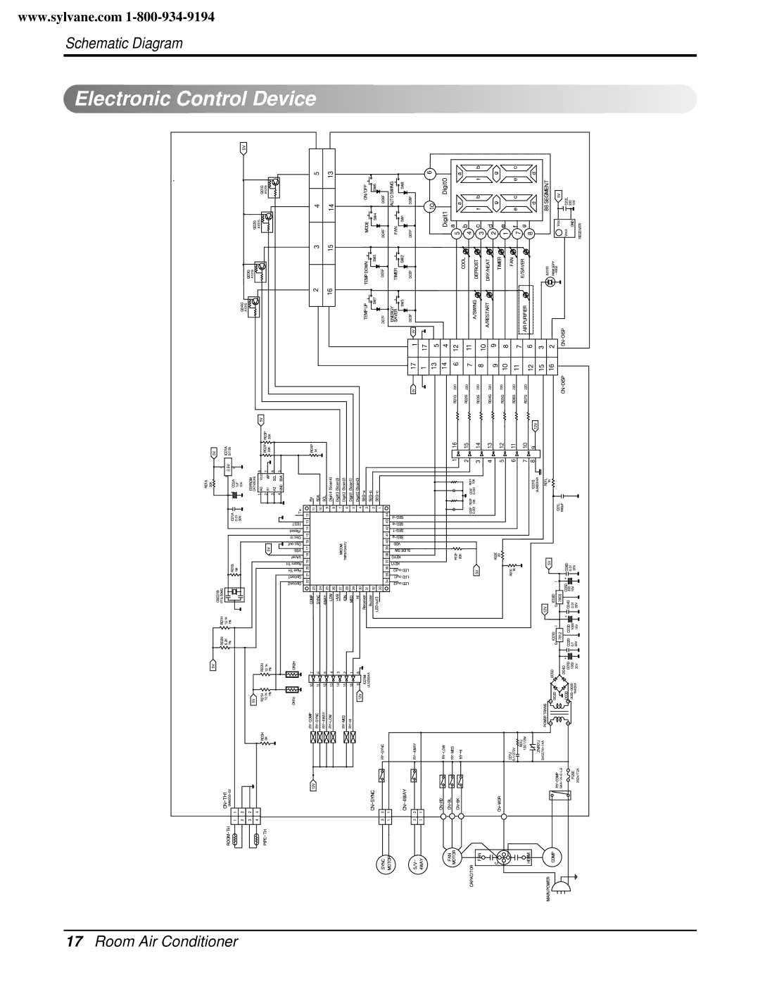 Friedrich CP06E10, CP08E10 manual Electronic Control Device 