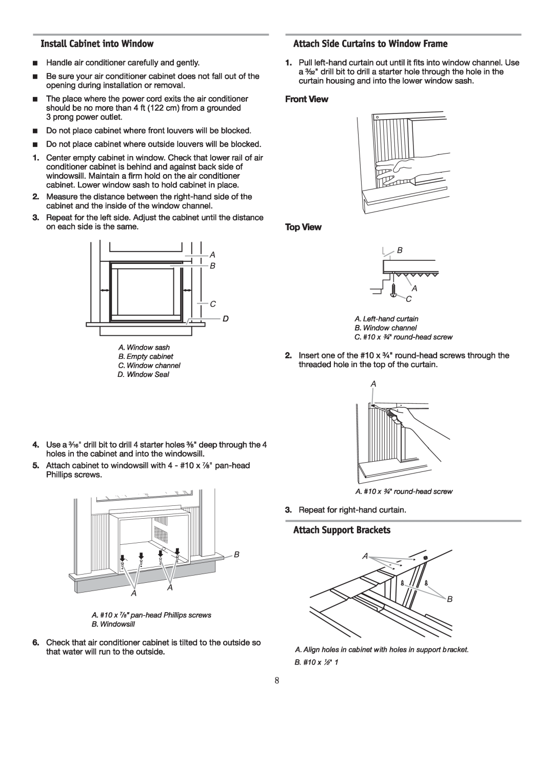 Friedrich CP15F10 manual 