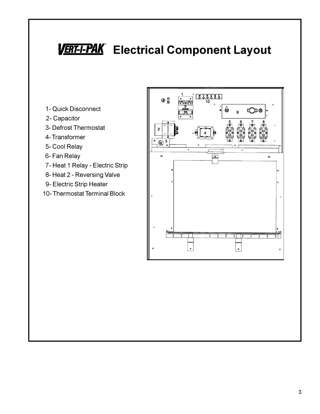 Friedrich H)A09K25**G, H)A09K34**G manual Electrical Component Layout 